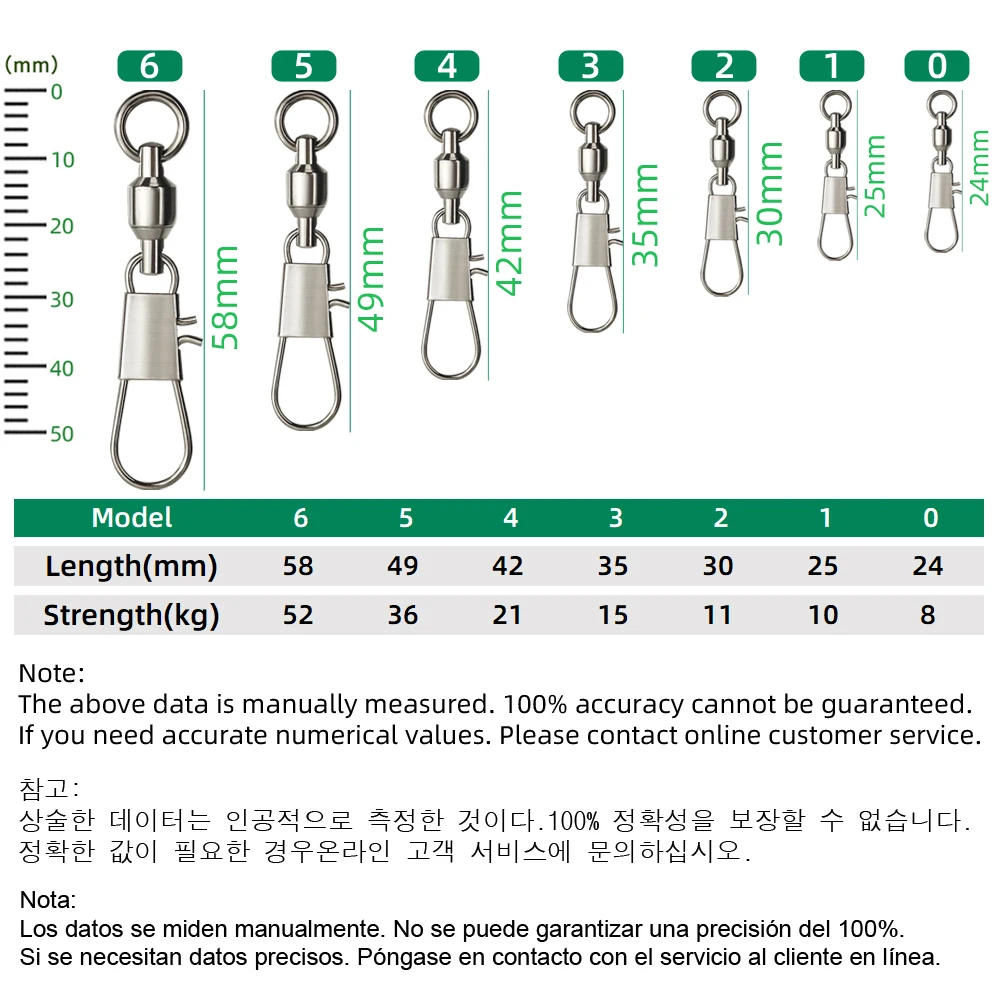 DNDYUJU 50pcs Fishing Swivels  - Fishing Equipment Cheap ulasan dan harga