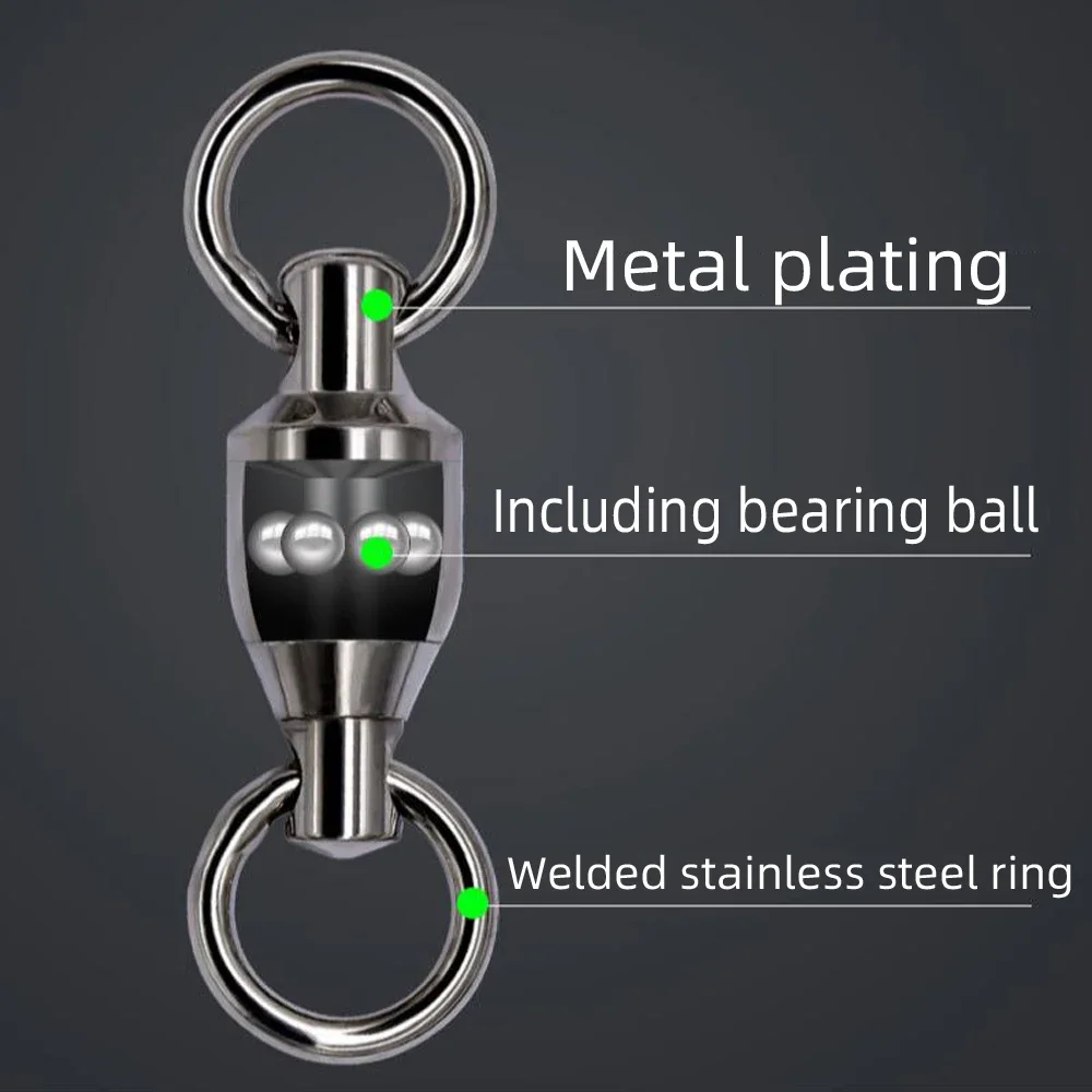 DNDYUJU 50pcs Fishing Swivels  - Fishing Equipment Cheap ulasan dan harga